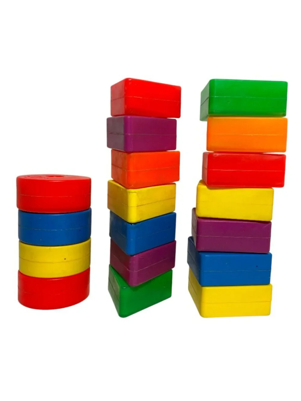 VTG Fisher Price Creative Coaster Blocks Dowels 987 161 633 666 771 Replacement